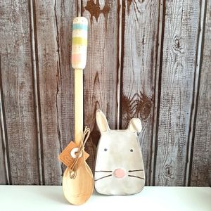 Mud Pie Decorative Stoneware Bunny Spoon Rest & Spoon